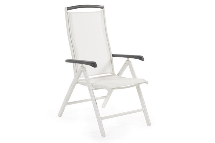 Кресло из алюминия Andy белый/ серый Brafab