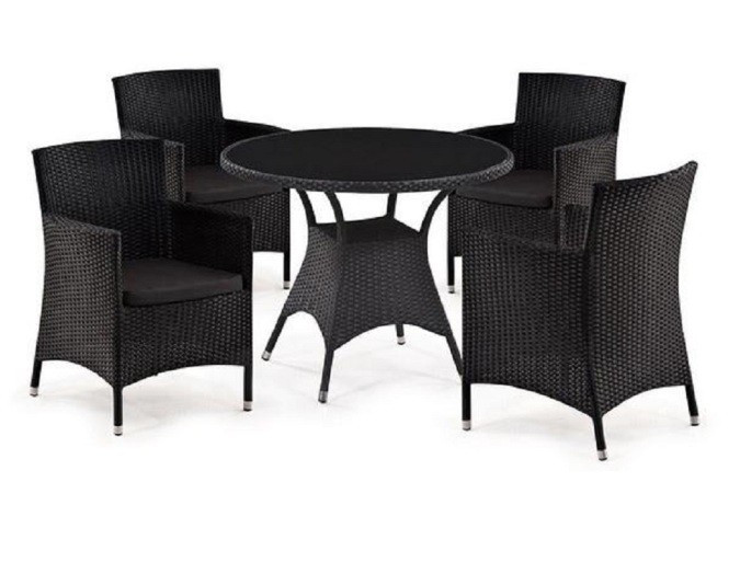 Набор мебели T190A-1/Y189D Black Афина