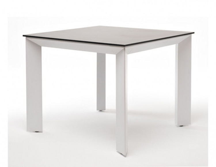 Обеденный стол из HPL 90 Венето дуб серый гранит 4sis