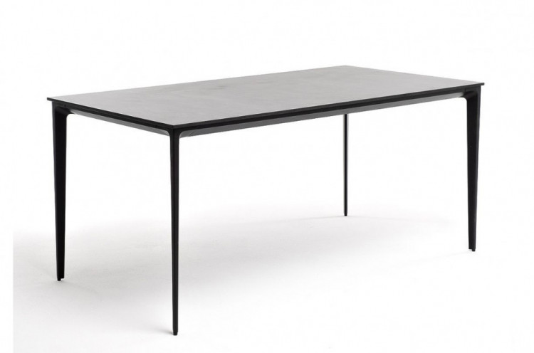 Обеденный стол Малага из HPL 160 серый гранит 4sis