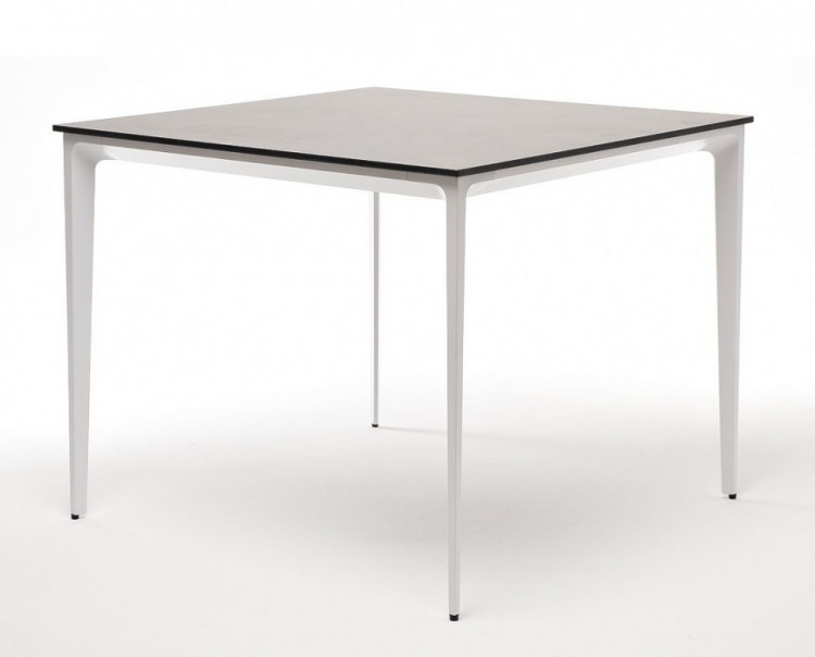 Обеденный стол Малага из HPL 90 серый гранит 4sis