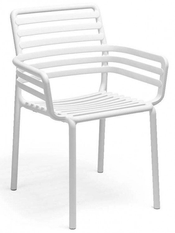 Кресло пластиковое Doga белое Nardi