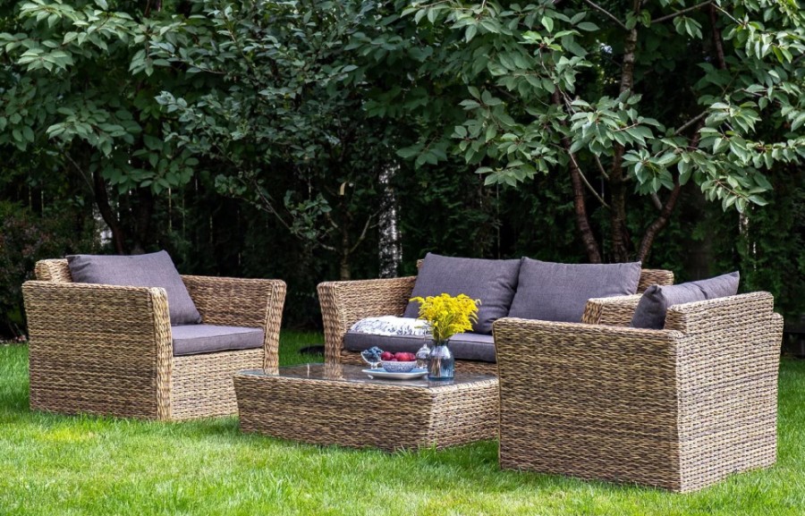 Диван двухместный Капучино ротанг гиацинт 4sis