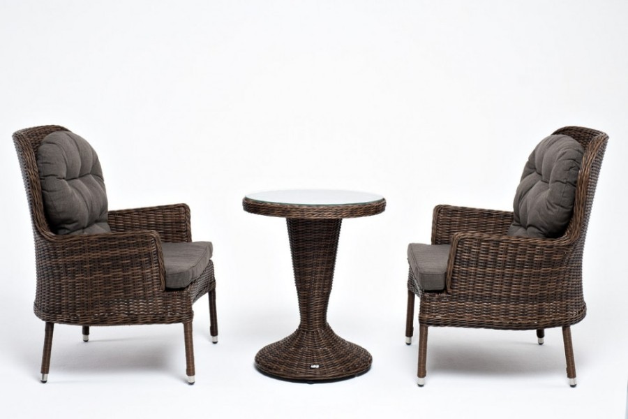 Кофейный набор из искусственного ротанга Алиса Brown 4sis