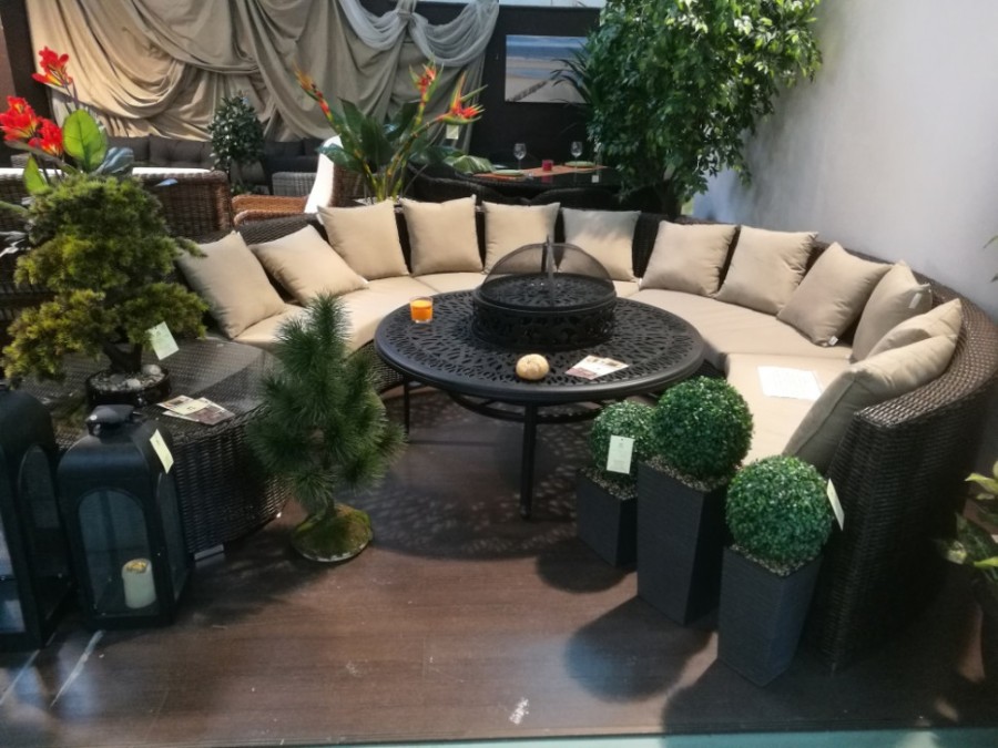 Модульный диван круглый Малага Rotang Lux