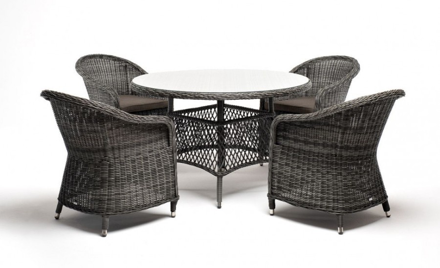 Обеденная группа Равенна графит 4sis