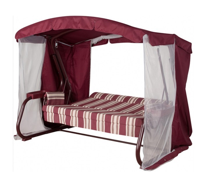 Садовые качели Милан премиум бордо Garden