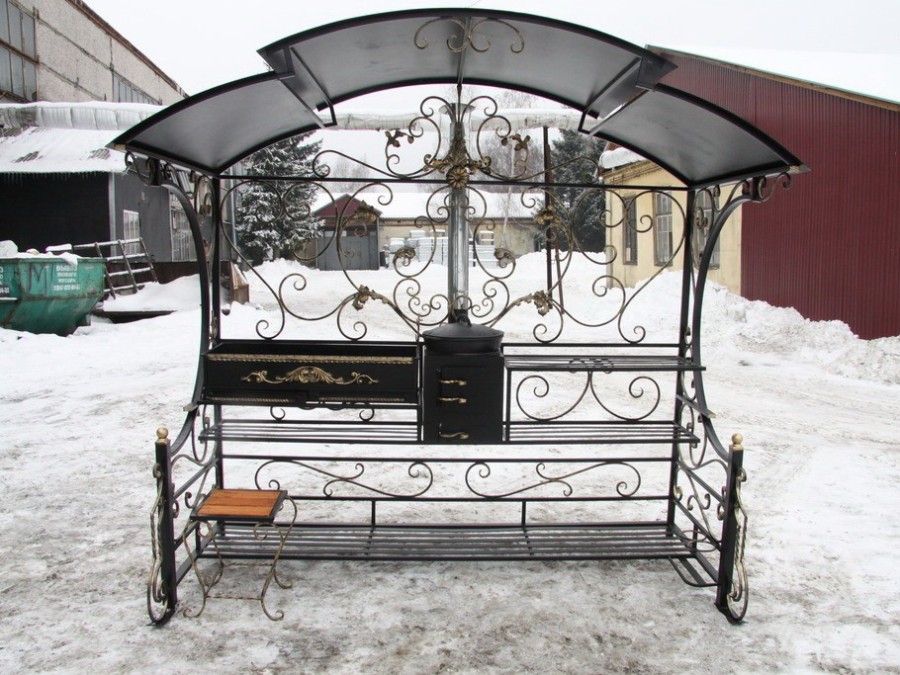 Беседка с мангалом Россия Garden