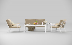 Лаунж зона Calma бежевая Gardenini