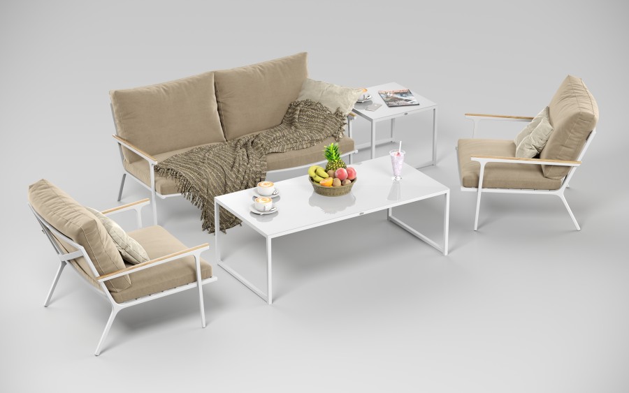 Лаунж зона Calma бежевая Gardenini