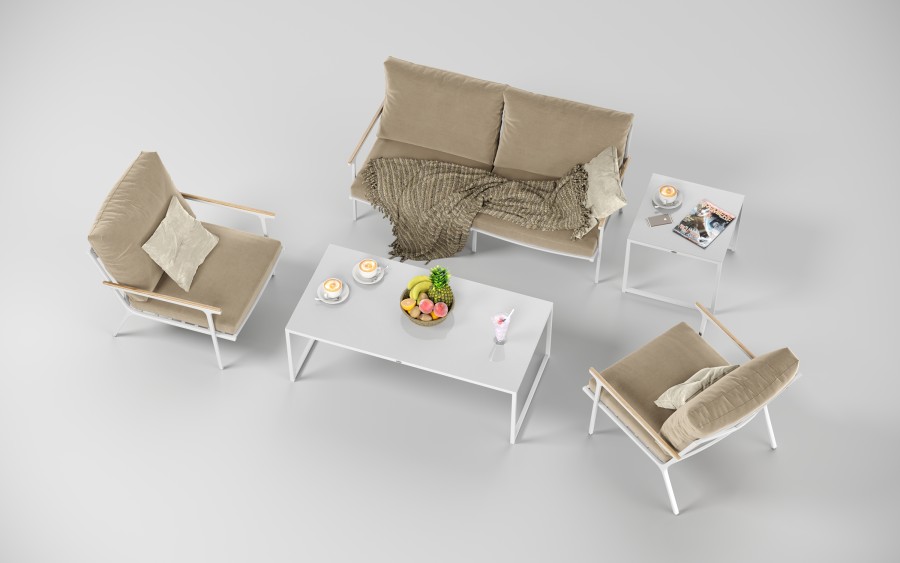 Лаунж зона Calma бежевая Gardenini