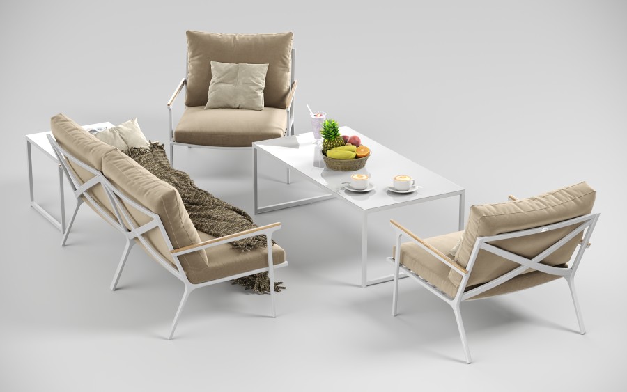 Лаунж зона Calma бежевая Gardenini