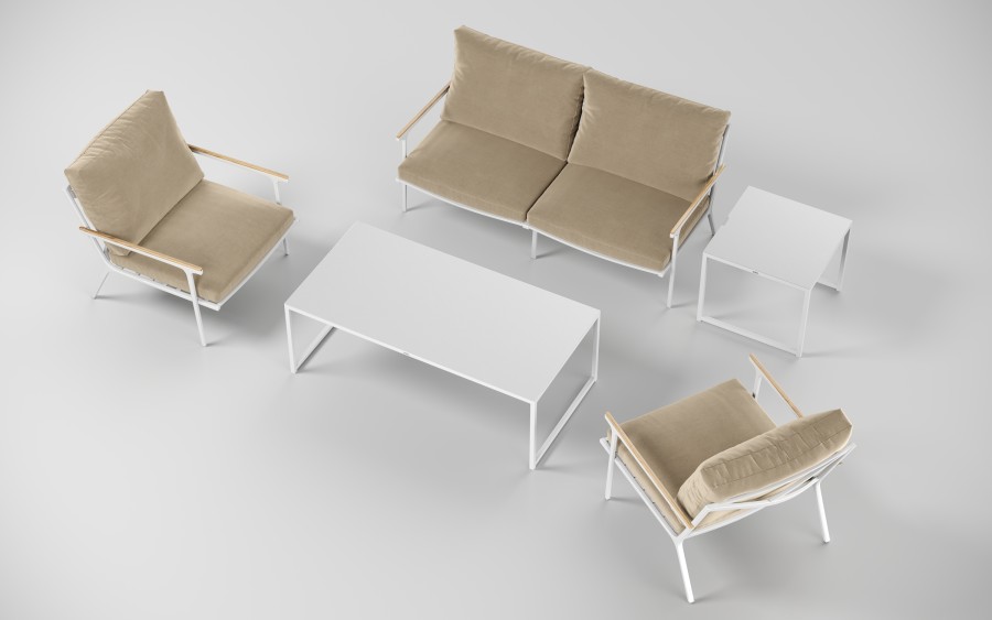 Лаунж зона Calma бежевая Gardenini