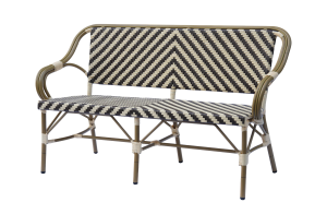 Диван двухместный из искусственного ротанга Кабри, цвет бежево-коричневый 4sis