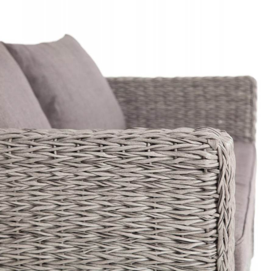Диван двухместный Капучино ротанг гиацинт Graphite 4sis