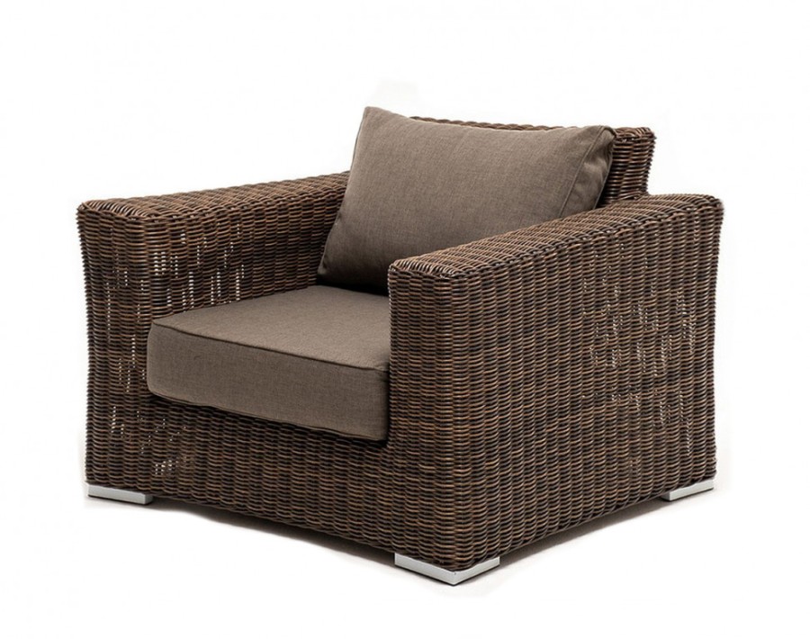 Кресло из искусственного ротанга Боно brown 4sis