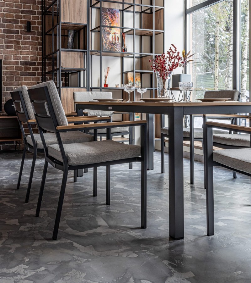 Обеденное кресло OSCAR с подлокотниками из поливуда Royal Family