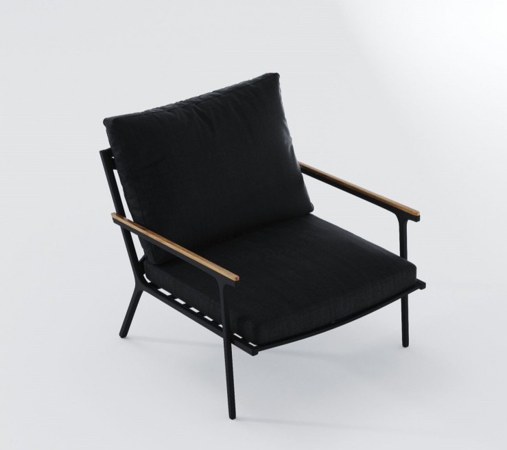 Лаунж зона Calma черная Gardenini