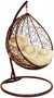 Подвесное кресло Кокон капля коричневые Garden