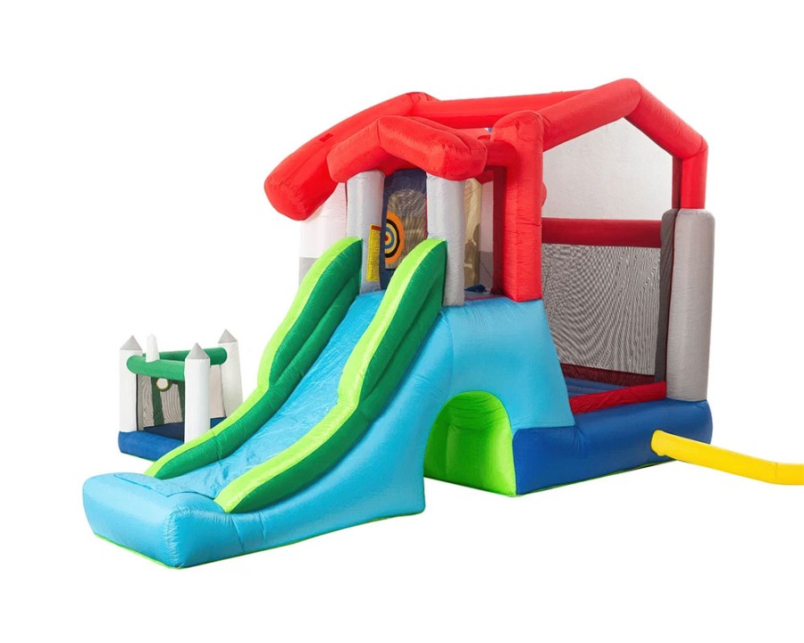 Батут с горкой В гостях у сказки 9015 Happy Hop