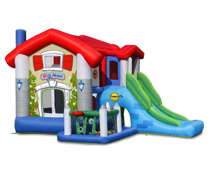 Батут с горкой В гостях у сказки 9015 Happy Hop