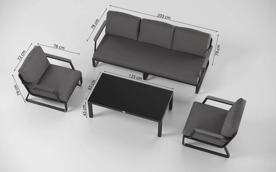 Лаунж зона Voglie long Gardenini