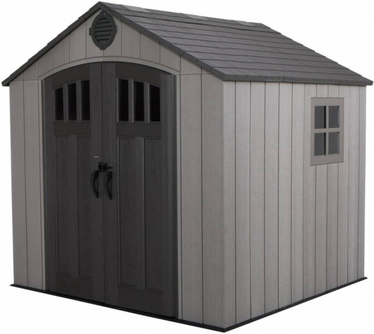 Пластиковый сарай LifeTime WoodLook 8x7,5 фута Garden