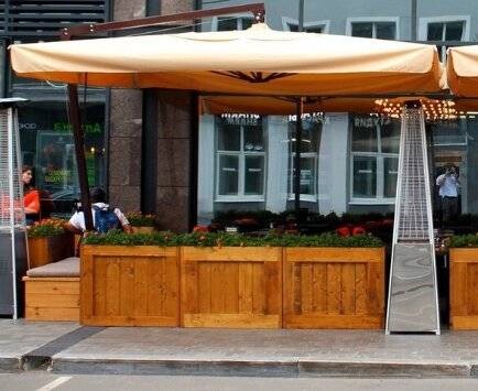 Зонт «Усиленный» на боковой опоре 4.0 х 4.0 Garden