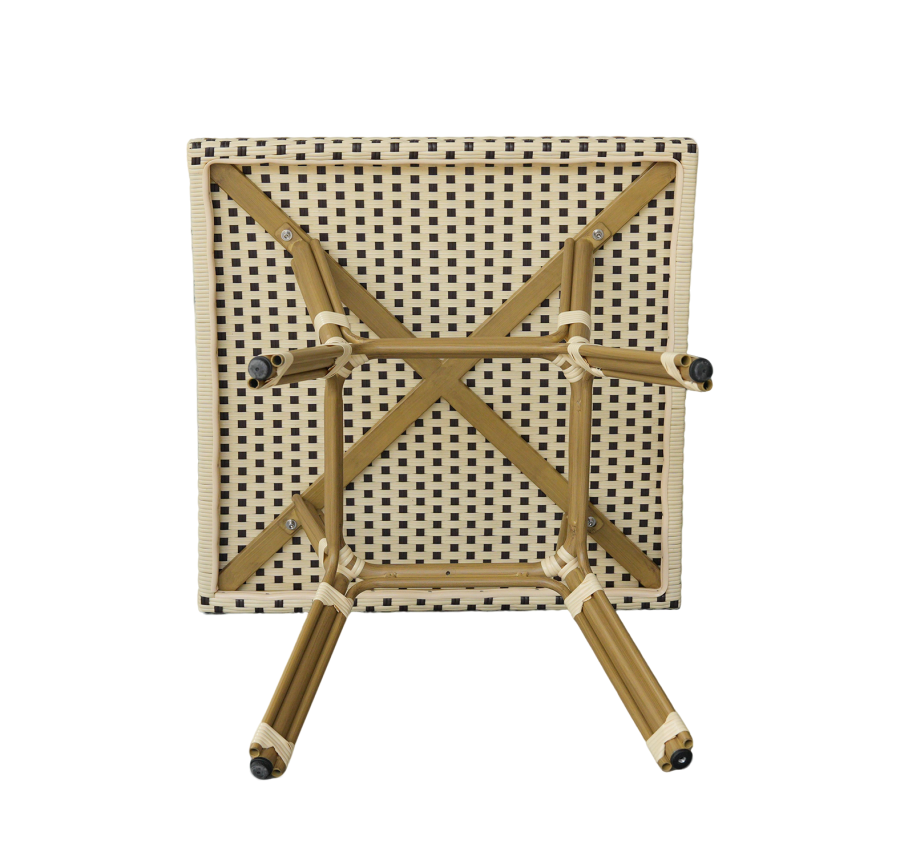 Cтол из искусственного ротанга Кабри, цвет бежево-коричневый