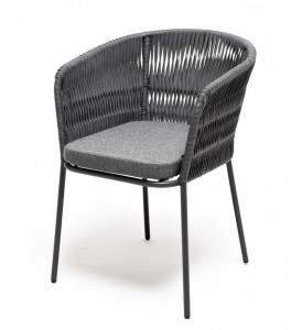 Стул Бордо Колос из роупа серый 4sis