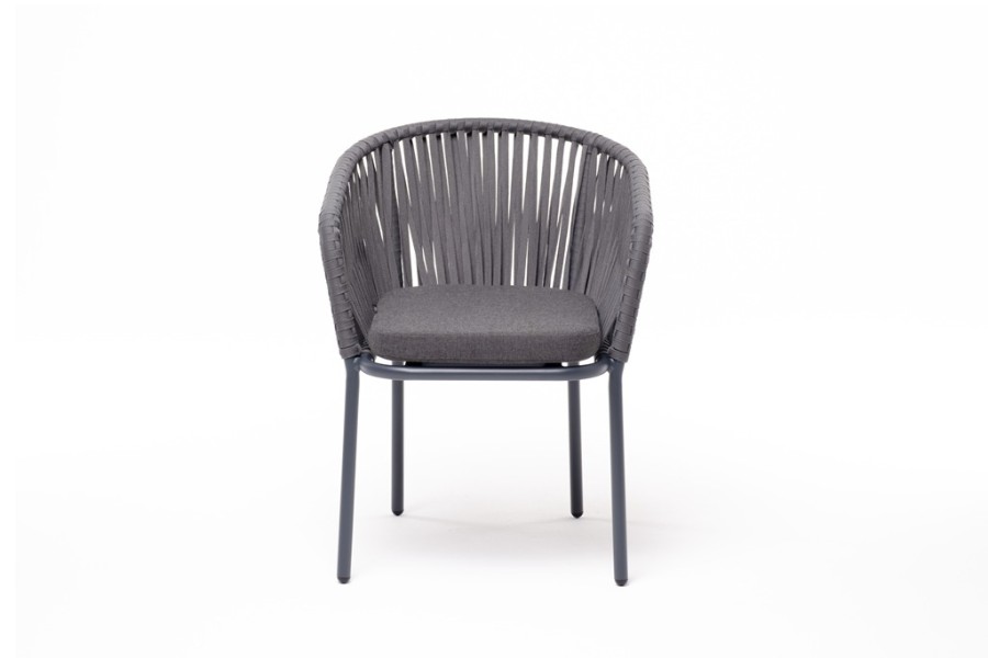 Стул из роупа Бордо, темно-серая 027