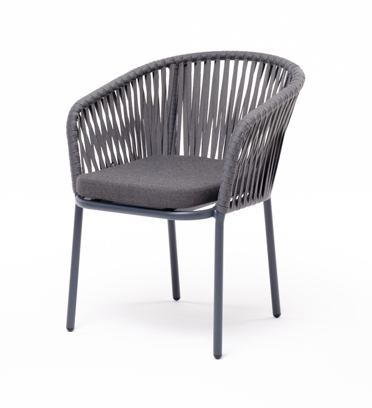Стул из роупа Бордо, темно-серая 027