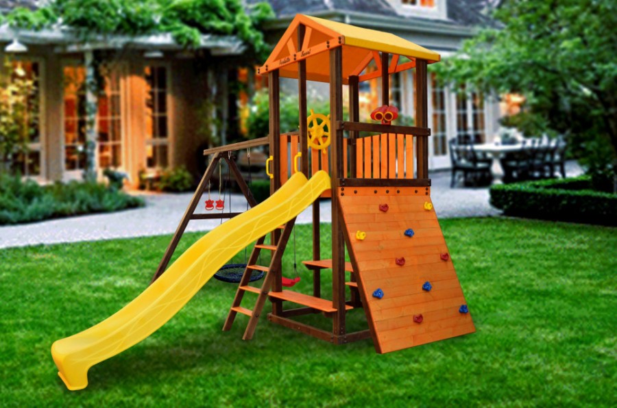 Игровой комплекс Bari-5+качели Паутина Perfetto sport