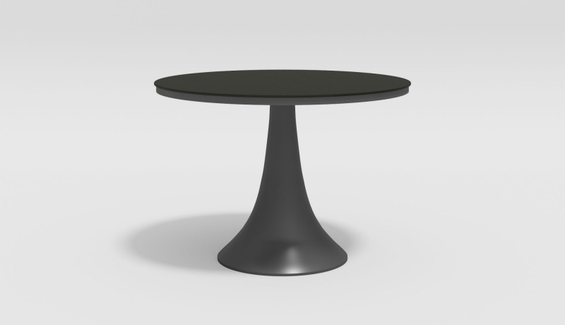 Обеденная группа Voglie Round черная Gardenini