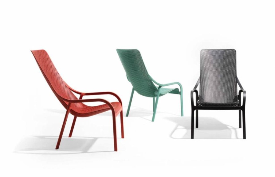 Лаунж-кресло пластиковое Net Lounge антрацит Nardi