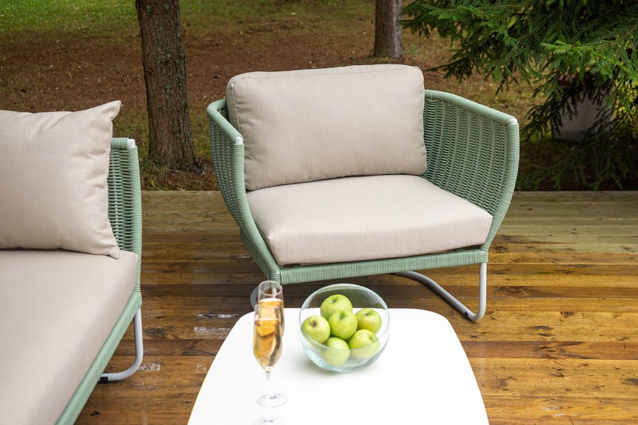 Лаунж-зона 5-местная из роупа Фиджи, зеленый 4sis