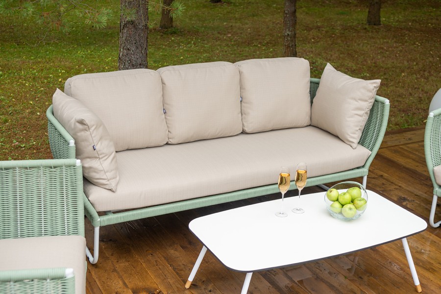 Лаунж-зона 5-местная из роупа Фиджи, зеленый 4sis