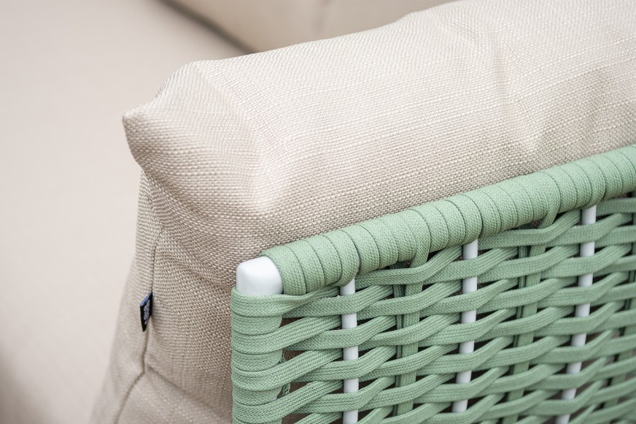 Лаунж-зона 5-местная из роупа Фиджи, зеленый 4sis