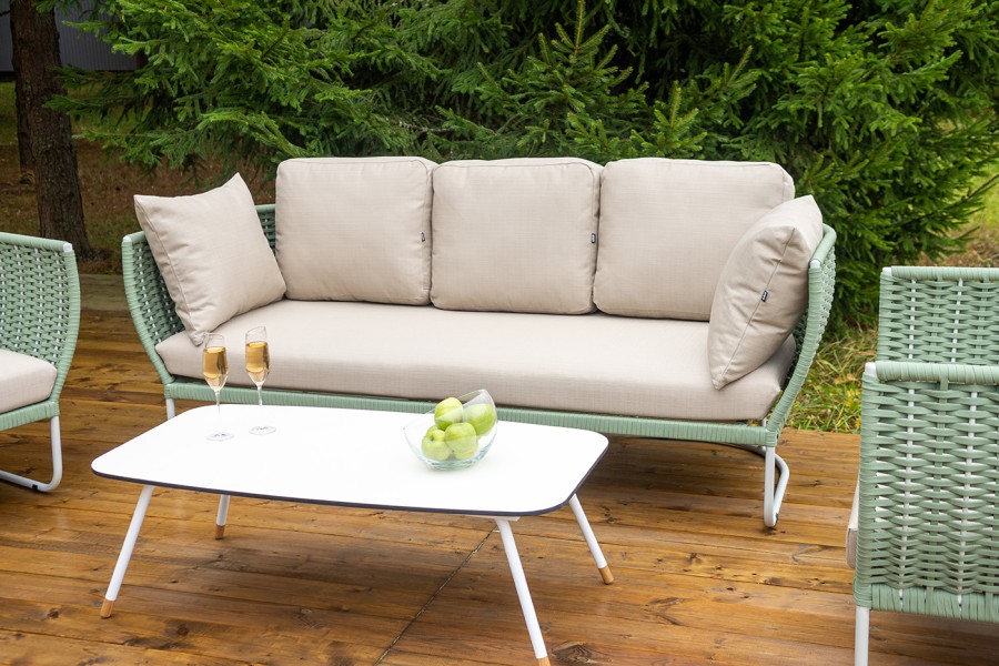 Лаунж-зона 5-местная из роупа Фиджи, зеленый 4sis