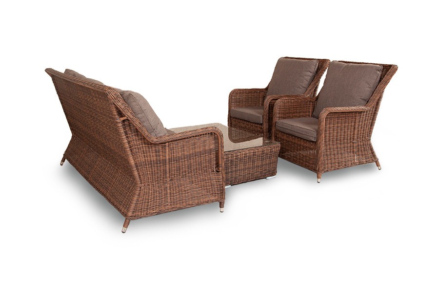 Лаунж зона Гляссе коричневая 4sis