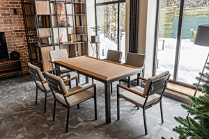 Обеденный комплект OSCAR со столешницей из поливуда Royal Family Обеденный комплект OSCAR со столешницей из поливуда Royal Family