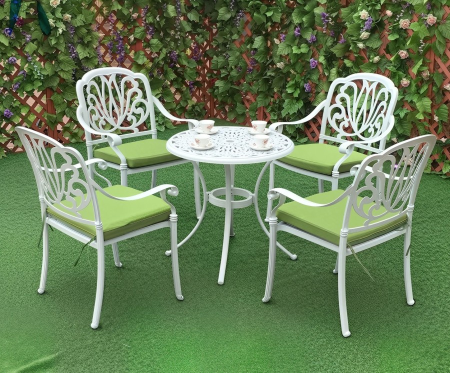 Комплект мебели из литого алюминия Geneva 4 White Кит Маркет