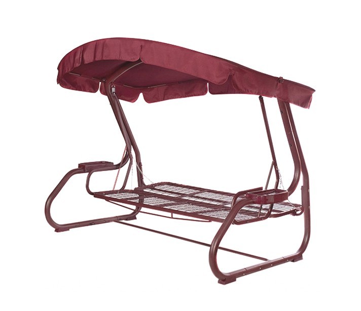 Садовые качели Монако бордовые Даметекс