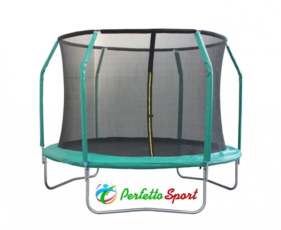 Батут с защитной сеткой Perfetto Sport 10 Dynamics, диаметр 3 м