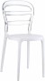 Стул пластиковый Miss Bibi белый/прозрачный Garden