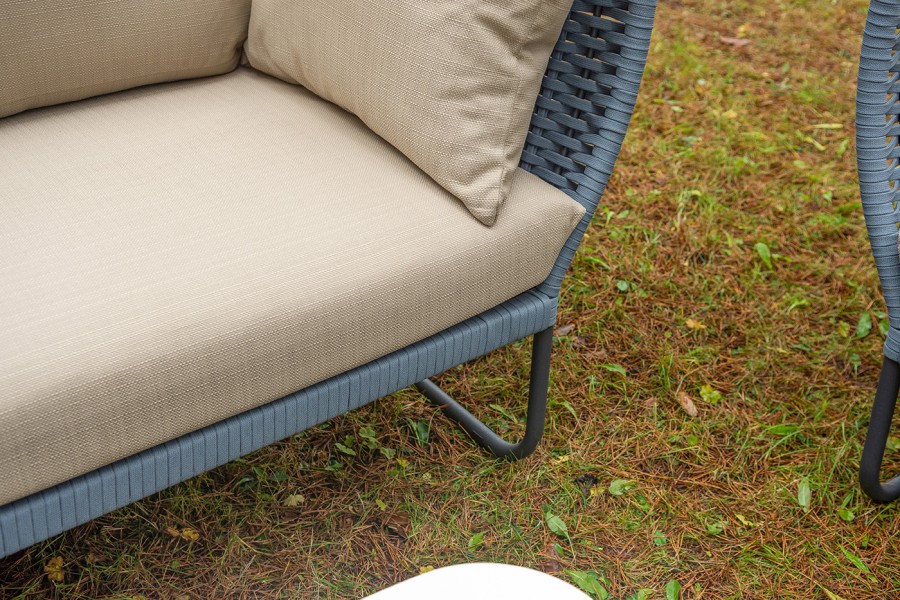 Лаунж-зона 5-местная из роупа Фиджи, синий 4sis