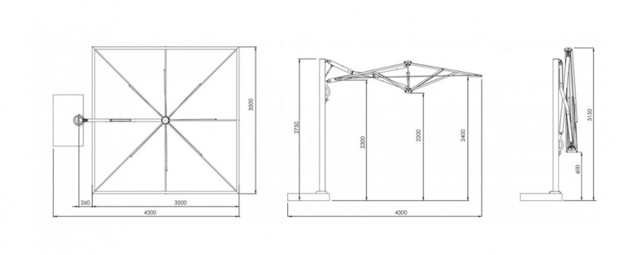 Зонт профессиональный Astro Carbon Scolaro