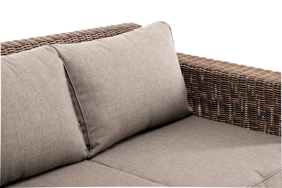Диван из искусственного ротанга Боно brown 4sis