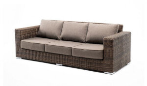 Диван из искусственного ротанга Боно brown 4sis