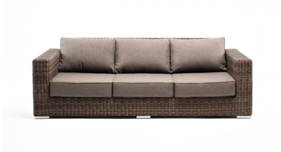 Диван из искусственного ротанга Боно brown 4sis